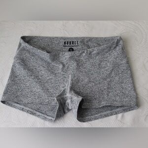 NOBULL Women's Fitted High-Rise 2" Shorts Heather Gray Knit Training Gym Workout